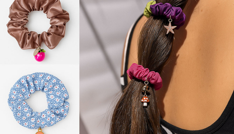 Animation DIY Scrunchie avec Charms pour votre événemement Do It Yourself - Une sélection de Charms - Scrunchie et ses Charms