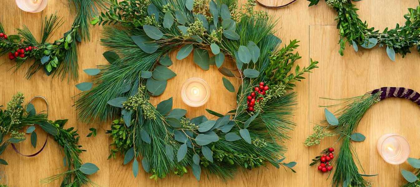 Animation DIY Création de Couronnes de Noël pour votre événemement Noël