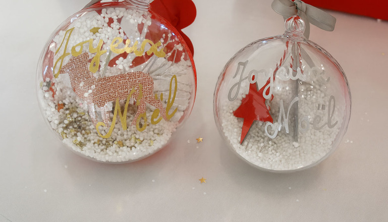 Animation Fabrication de Boules de Noël pour votre événemement Noël - Boules de Noel Transparentes - DIY Boules de Noël